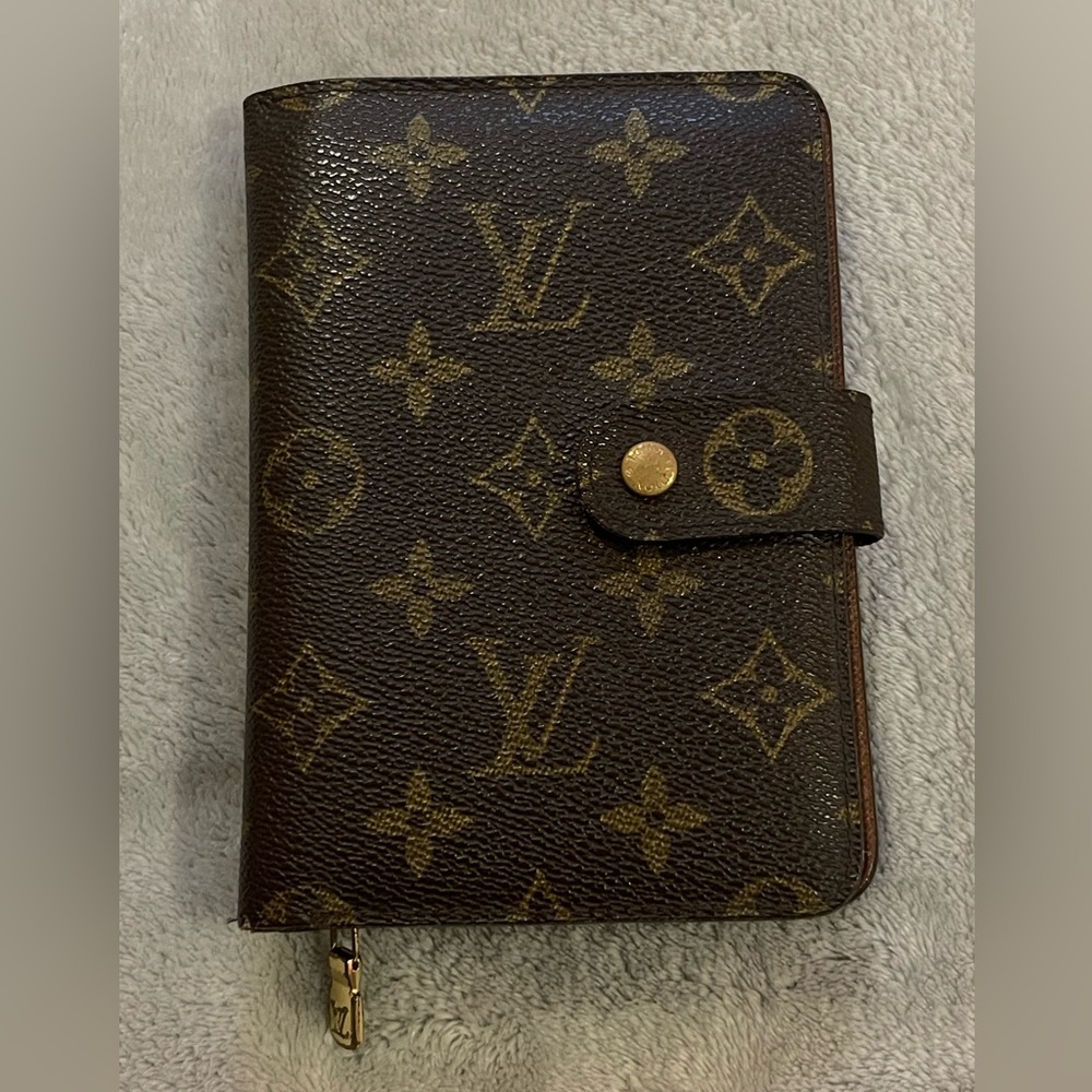 Louis Vuitton Brown Monogram Zipper Clutch